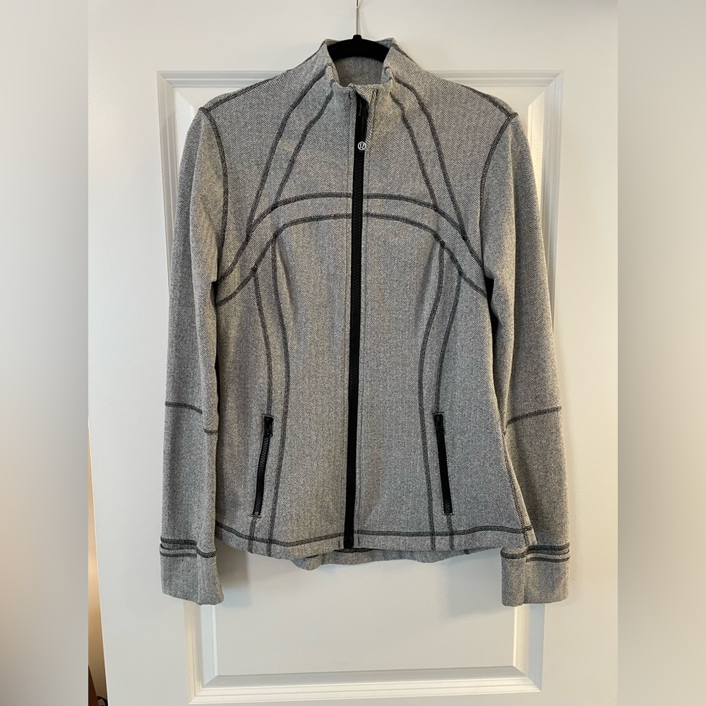 Lululemon Define Jacket Size 12 Multi Color Black and White